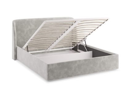 Кровать Сонум Nicole Рогожка Деним (с подъемным механизмом) 120х190