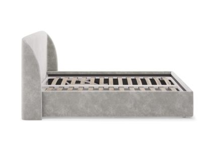 Кровать Сонум Nicole Микровелюр Светло-серый 200х200
