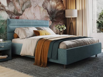 Кровать Сонум Linda Экокожа Белая 