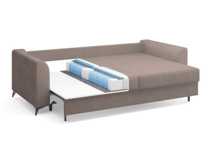 Диван Сонум Dario Рогожка голубой Длина 240 см