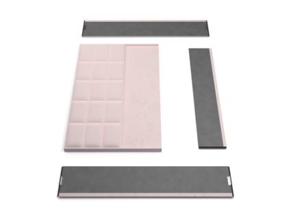 Кровать Lonax Адель велюр Dolly-13 (с основанием)