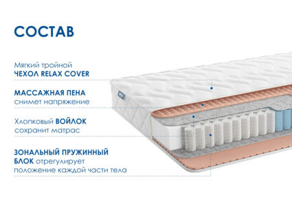Матрас Димакс Relmas Light 3Zone 37