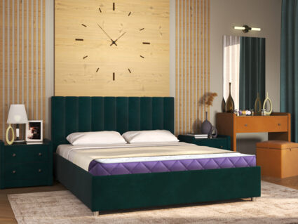 Кровать Димакс Лероса + матрас Базилик Энерджи 23 медиум 140х200