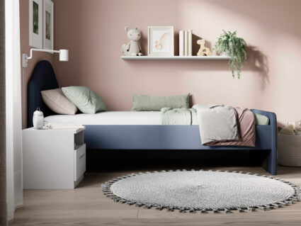 Кровать Сонум Emma Микровелюр лаванда 160х200