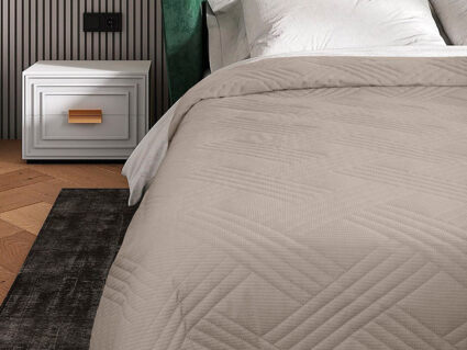 Покрывало Primavelle Velvet серо-бежевое