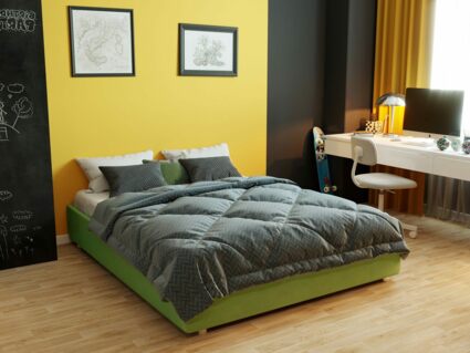 Кровать Димакс Риос с основанием 140х200 Velutto 52 уцененная 140х200