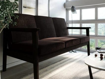 Диван Арско Лориан трехместный коричневый Длина 176 см