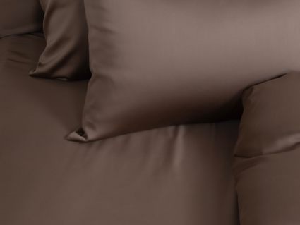 Простыня German Grass Havana Brown Brilliant Grass на резинке 180х200