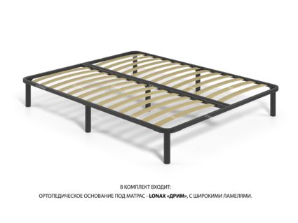 Кровать Lonax Адель велюр Dolly-13 (с основанием)