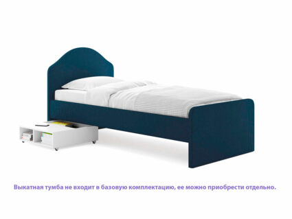 Кровать Сонум Emma Микровелюр белый 140х200