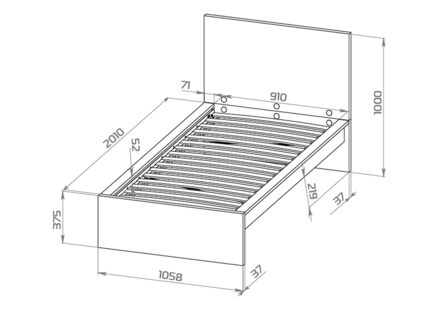 Кровать Гуд Лакк Варма Сэнг 140х200