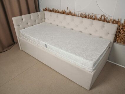 Кровать Димакс Бриони с подъемным механизмом 120x200 Велюр Velutto 05 уцененная