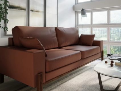 Диван Арско Хангель трехместный коричневый