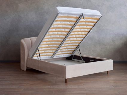 Кровать Сонум Valencia Экокожа Белый (с подъемным механизмом)