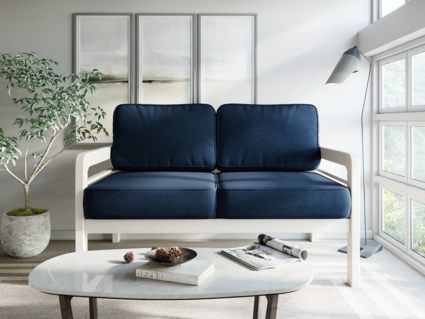 Диван Арско Бергер Мини двухместный синий Длина 136 см