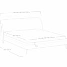 Кровать Сонум Rosa Экокожа Белая 180х200
